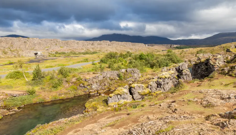 El cañón de Flosagjá en Þingvellir